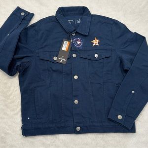 Houston Astros Antigua Women's Flare Full-Button Jacket - Navy